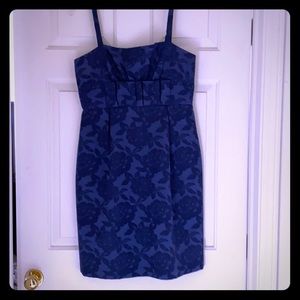 barely worn BCBG formal navy blue dress